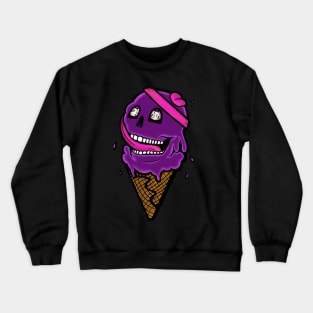 PURPLE Skull Cone Crewneck Sweatshirt